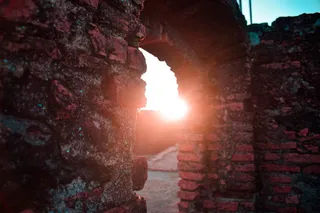 户外，无人，太阳，自然，建筑，天空，岩石，固体