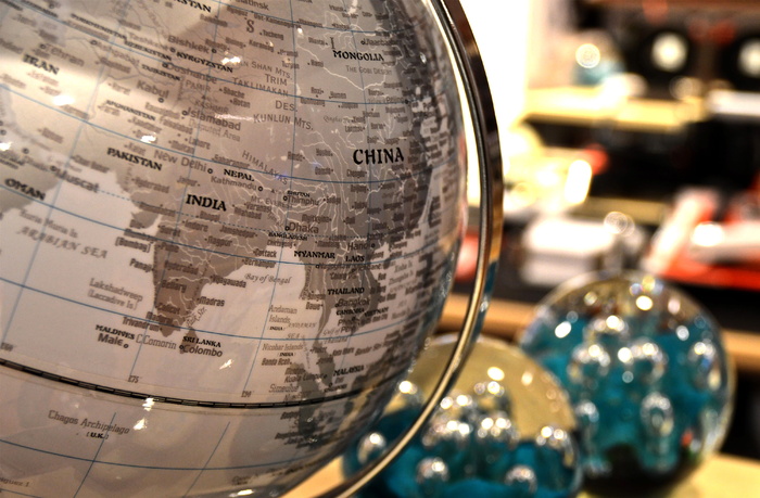 灰色、银色、world、globe、table、decor、ball、atlas