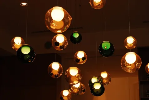 灯，颜色，球体，灯，灯，灯具，照明，照明设备