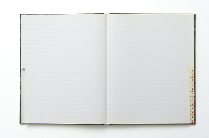 打开，白色，蓝色，带衬里，书本，打开笔记本，笔记本，摊铺