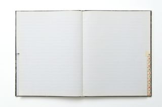 打开，白色，蓝色，带衬里，书本，打开笔记本，笔记本，摊铺