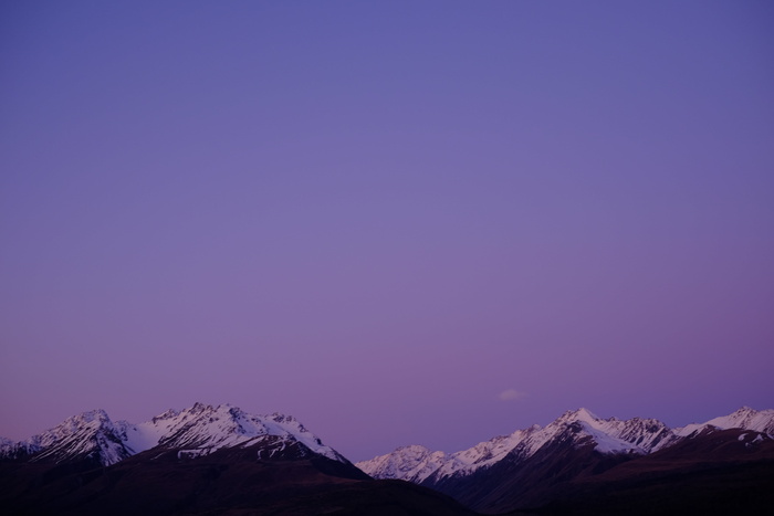 视图，阿尔卑斯山，照片，多雪，山脉，紫色，天空，山峰