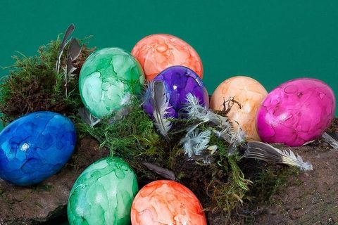彩蛋，彩色，复活节彩蛋，复活节巢，复活节，油漆，颜色，彩色