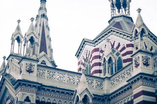 教堂，宗教，白色，红色，多色，结构，建筑，建造结构