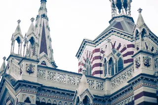 教堂，宗教，白色，红色，多色，结构，建筑，建造结构