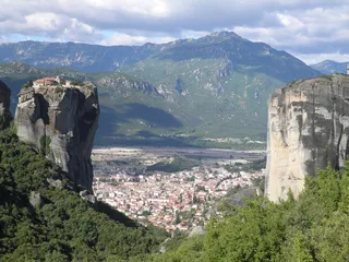 meteora，希腊，莫，修道院，山，建筑，建筑结构，自然