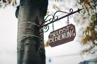 德国，斯图加特，树，标志，自助，文本，通信，西文