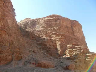 约旦，沙漠，wadi rum，岩石，天空，岩石形成，岩石物体，自然