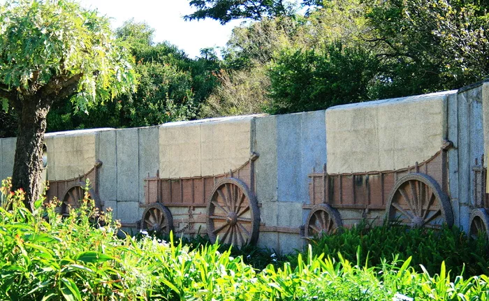 牛车、浮雕、描绘、墙壁、花岗岩、拉格、花园、历史