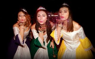 仙女，命运，精灵尘，吹，魔法，三，女孩，美女