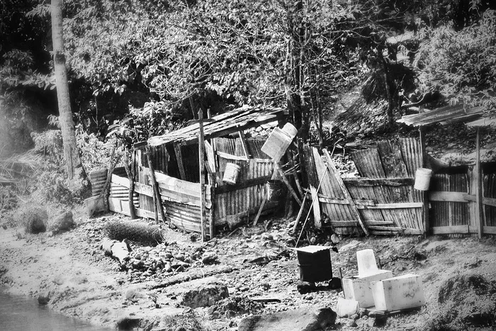 棚屋、加勒比海、建筑、木制、住宅、小屋、旅游、旅游