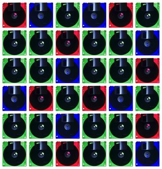 软盘，x-trans过滤器，透明，技术，存储介质，数据，多色，室内