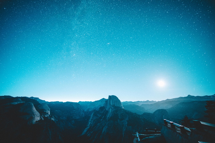 山的鸟瞰图