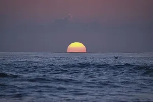 大海，黎明，大自然，天空，云朵，傍晚，海洋，户外