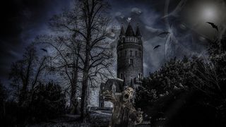 紧张、黑暗、恐怖、夜晚、恐怖、阴郁、黑暗、恐怖