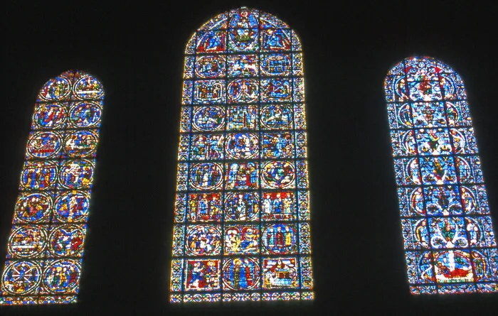 法国，沙特尔，彩色玻璃，大教堂，教堂，天主教，彩色玻璃，宗教