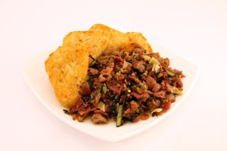 食欲、培根、卷心菜、卡路里、餐饮、脂肪团、胆固醇、特写