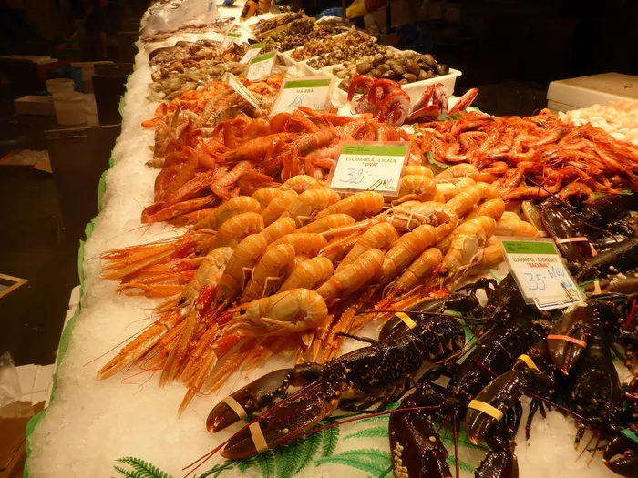 对虾、海鲜、龙虾、虾、贝类、新鲜、贻贝、甲壳类动物