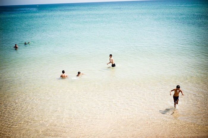 海边的人，自然，风景，水，海洋，海，海滩，人