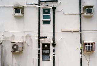 香港，西贡，混凝土，窗户，墙壁，管道，建筑外观，建筑结构