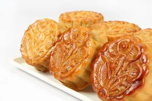 堆月饼，面包，月饼，烘焙，烹饪，面粉，厨房，食物