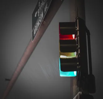 美国，billings，交通灯，红色，绿色，黄色，停止，交通