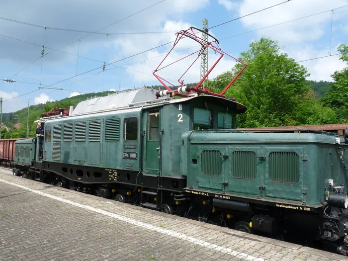 电力机车，e94 088，告别旅行，斯佩萨特坡道，轨道交通，轨道，运输方式，运输