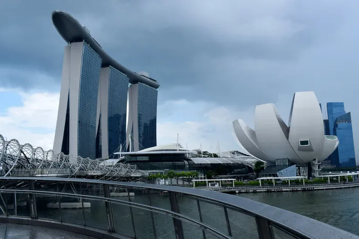 新加坡, 城市, 现代, 未来, 灰色, 架构, 亚洲, 建设