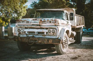 Photo of White Dump Truck