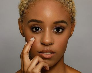 脸，人，人，微笑，女人，女人，时尚，手指