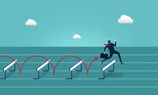 商人跨越障碍——克服障碍