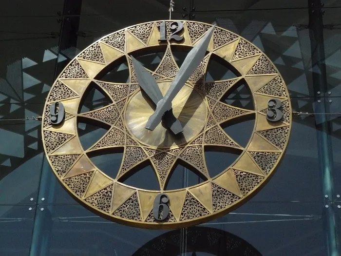 圆, 棕色, 灰色, 模拟时钟, 时间, 时钟, 指针, 力学