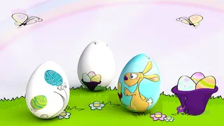 复活节，鸡蛋，快乐，背景，复活节兔子，五颜六色，Osterkart，食物