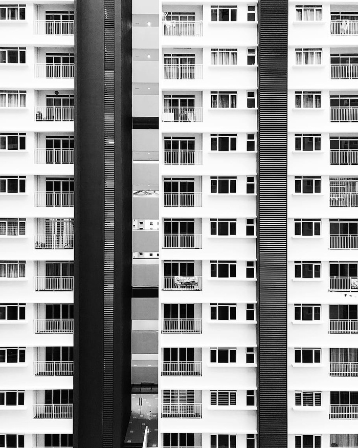 黑白城市建筑