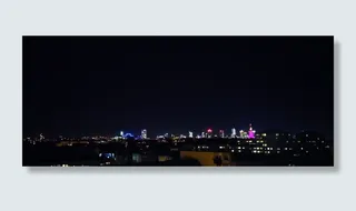 建筑物，城市，城市灯光，城市景观，黑暗，黎明，黄昏，傍晚