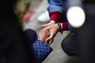 温暖，感动，岁月，牵手，爱情，生活，奶奶，手