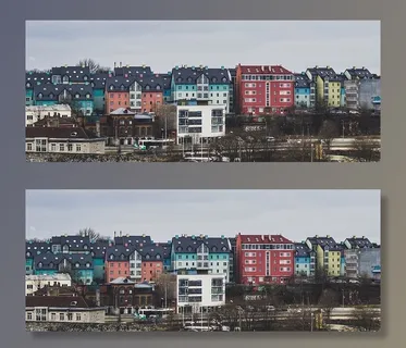 城市房屋的航空影像