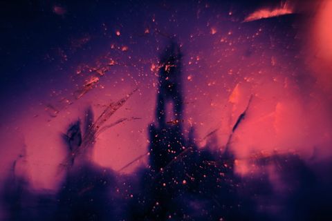 户外、自然、光线、光斑、轮廓、塔楼、图形、美术