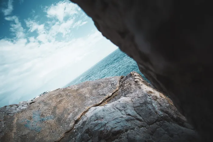 灰色悬崖，户外，海洋，海洋，水，自然，海岸线，海岸