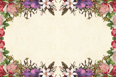 花，框架，花，背景，复古，玫瑰，花束，簇
