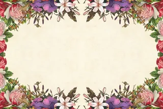 花，框架，花，背景，复古，玫瑰，花束，簇