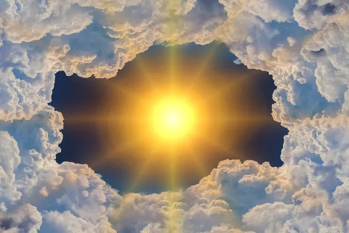 太阳，云插图，云，气候，气候变化，气候波动，臭氧层空洞，臭氧
