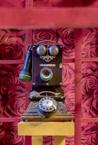 技术、复古风格、古董、连接、无人、电话、室内、通信