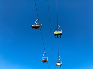 美国，休斯顿，休斯顿西南部，狂欢节，牛仔竞技，天空，晴空，低角度观看