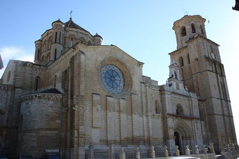 托罗、大教堂、教堂、学院式教堂、玫瑰花结、罗马式、街区、宗教