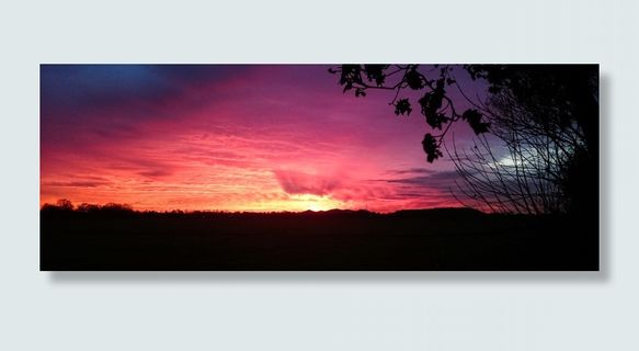 日落，天空，阿本斯廷姆格，太阳，云，黄昏，景观，余辉