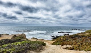 海滩、海浪、天空、水、海、沙、云-天空、陆地