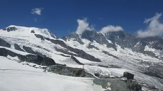 saas fee，瓦莱，山脉，瑞士，高山，雪，山，冬天