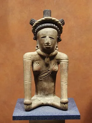 墨西哥，人类学博物馆，墨西哥，人类学博物馆，中美洲，陶器，雕像，艺术，哥伦比亚人