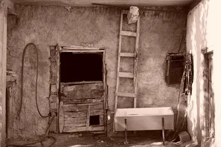 谷仓，楼梯，正宗，老房子，旧的，废弃的，没有人，建筑